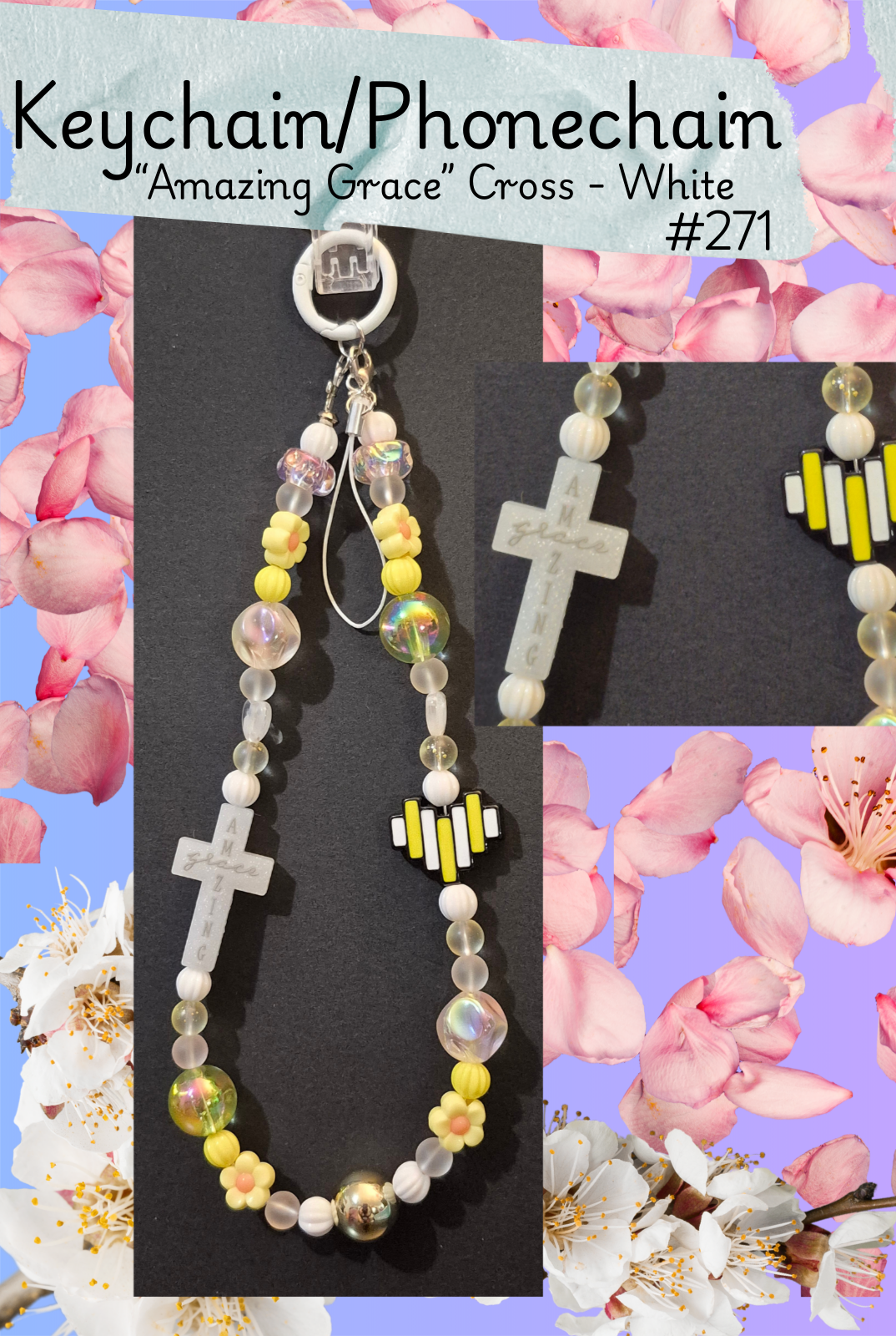 Keychain/ Phone chain/ Bag chain - Faith/Religion - #271