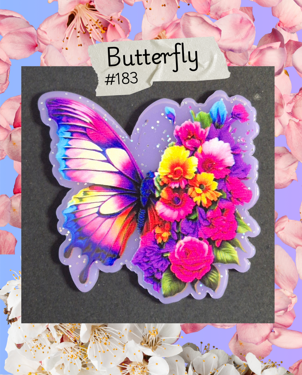 Acrylic Flatbacks - Insects - #183