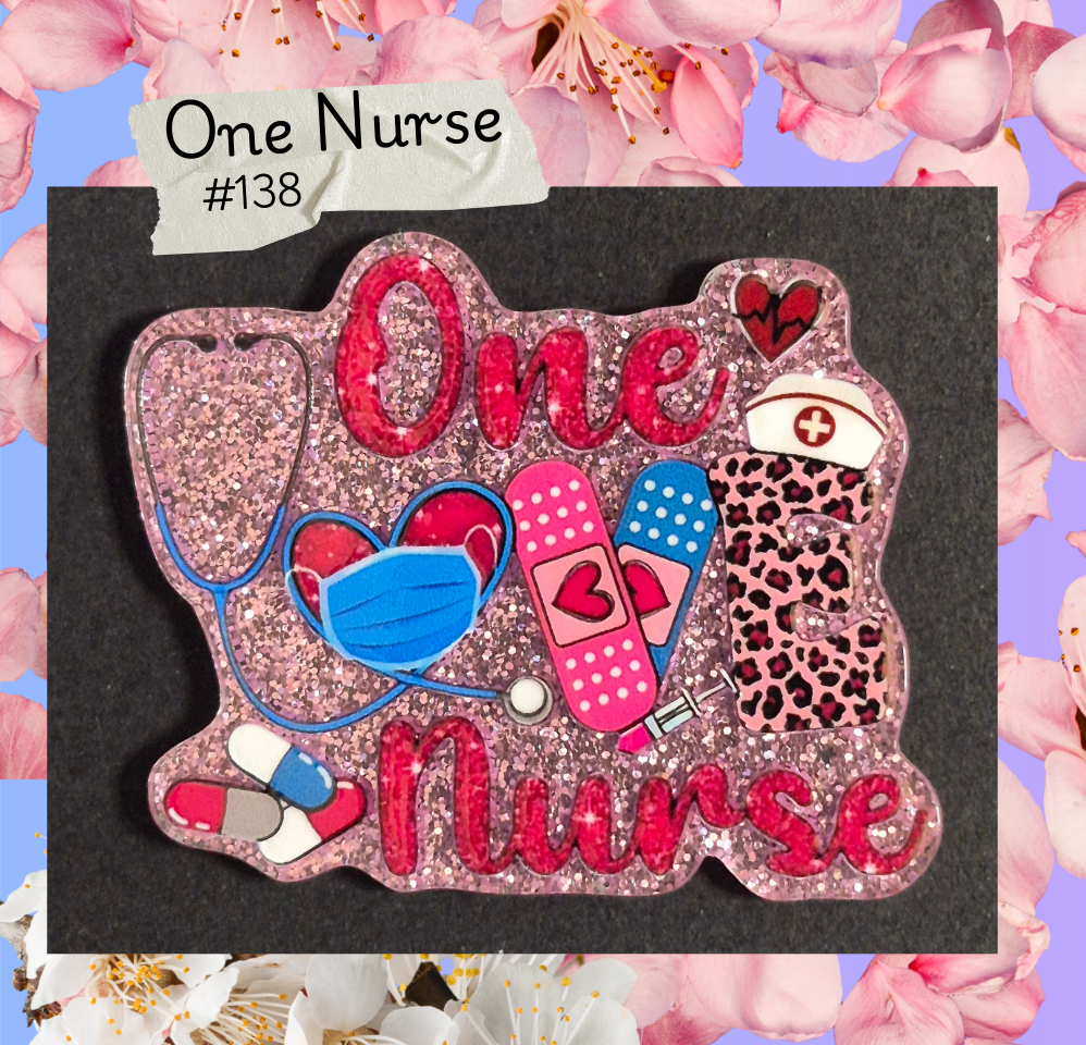 Acrylic Flatbacks - Nurse - #138