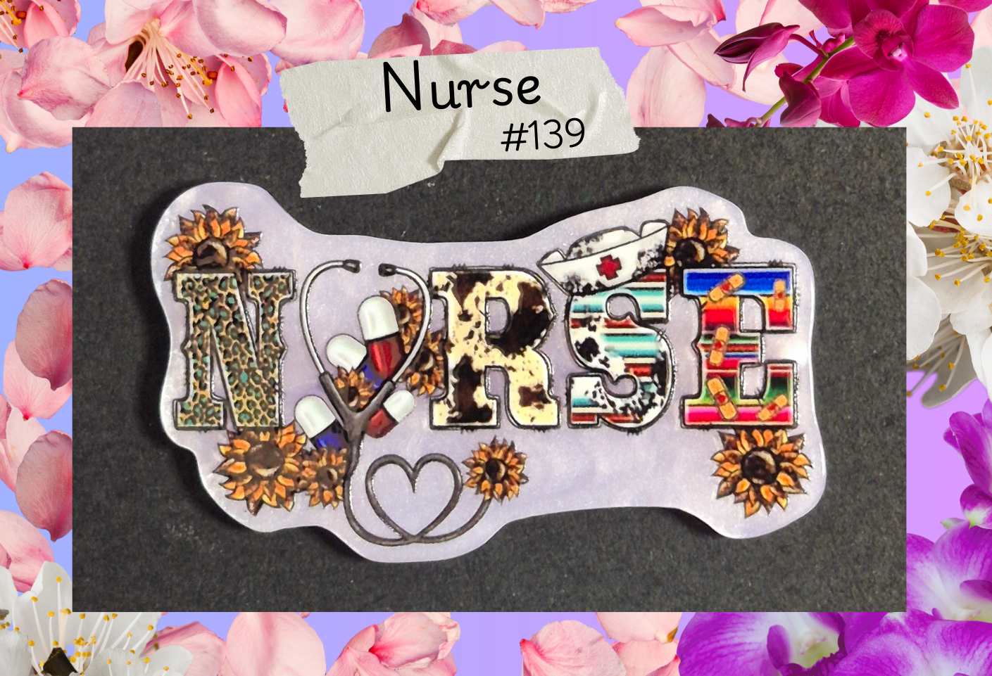 Acrylic Flatbacks - Nurse - #139