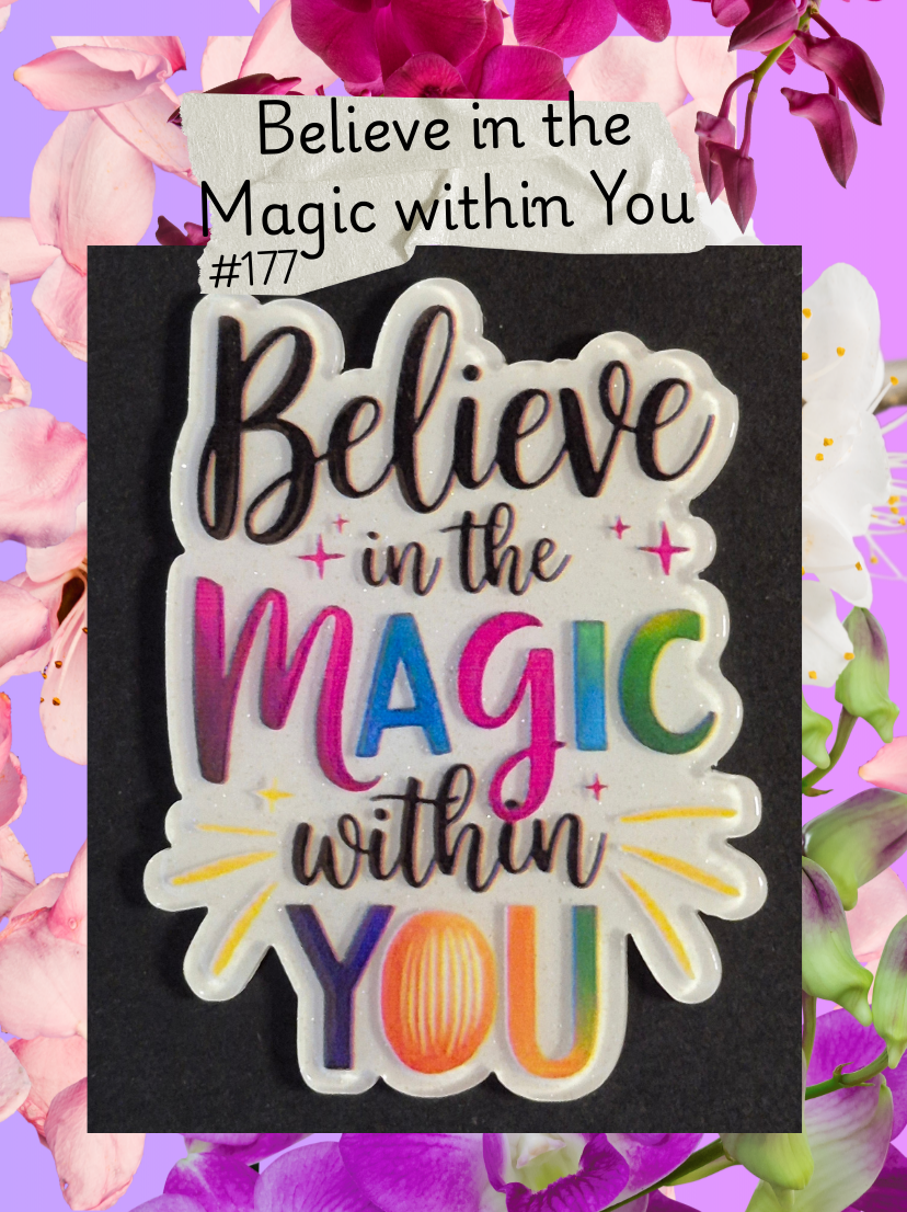 Acrylic Flatbacks - Positive Quotes/ Inspirational/ Motivational - #177