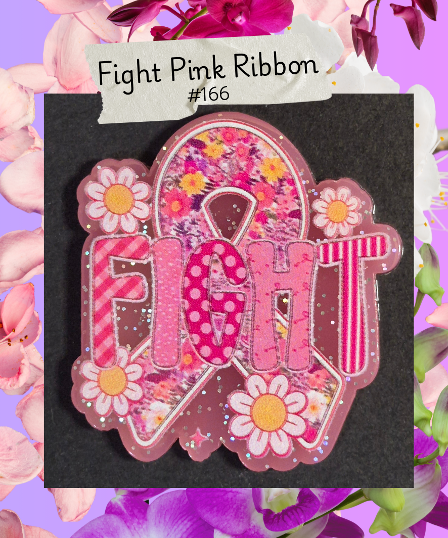 Acrylic Flatbacks - Medical Ribbons/ Ribbons/ Bows - #166