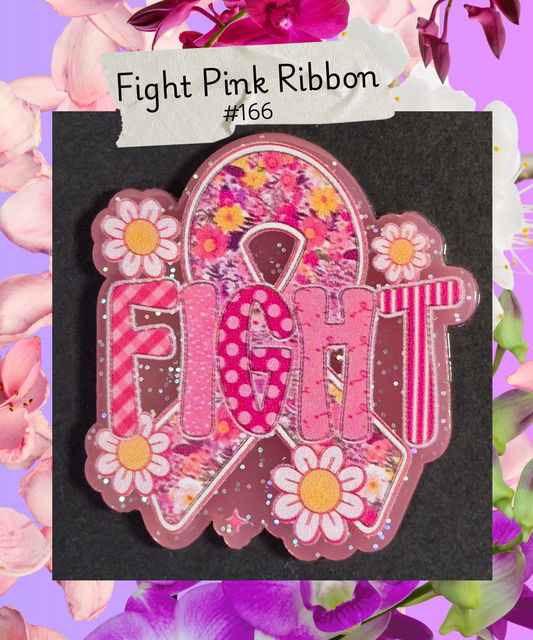 Acrylic Flatbacks - Medical Ribbons/ Ribbons/ Bows - #166