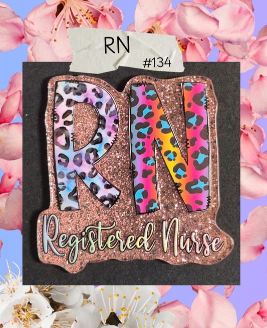 Acrylic Flatbacks - Registered Nurse - #134