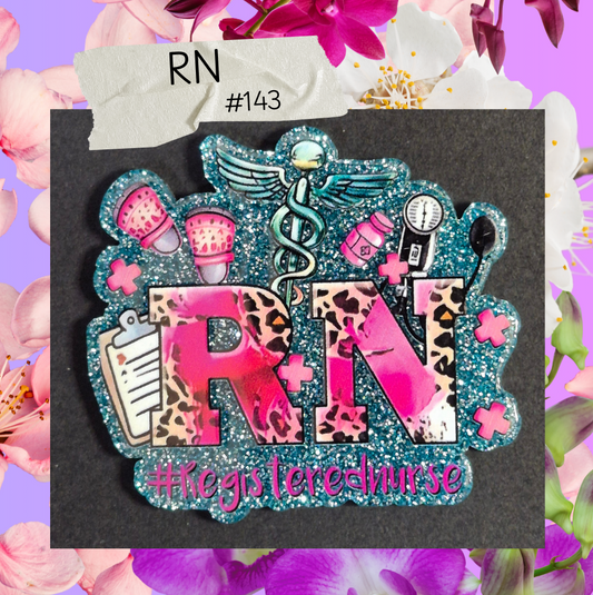 Acrylic Flatbacks - Registered Nurse - #143