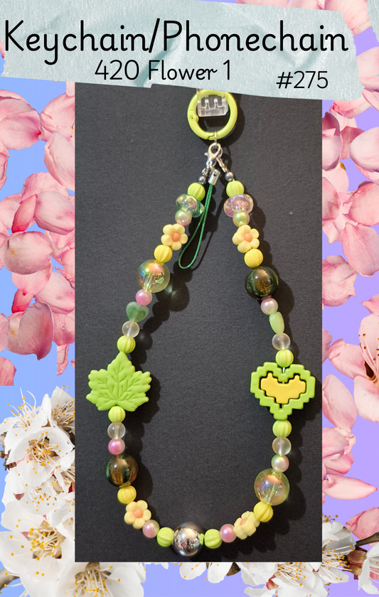 Keychain/ Phone chain/ Bag chain - 420 Flower - #275
